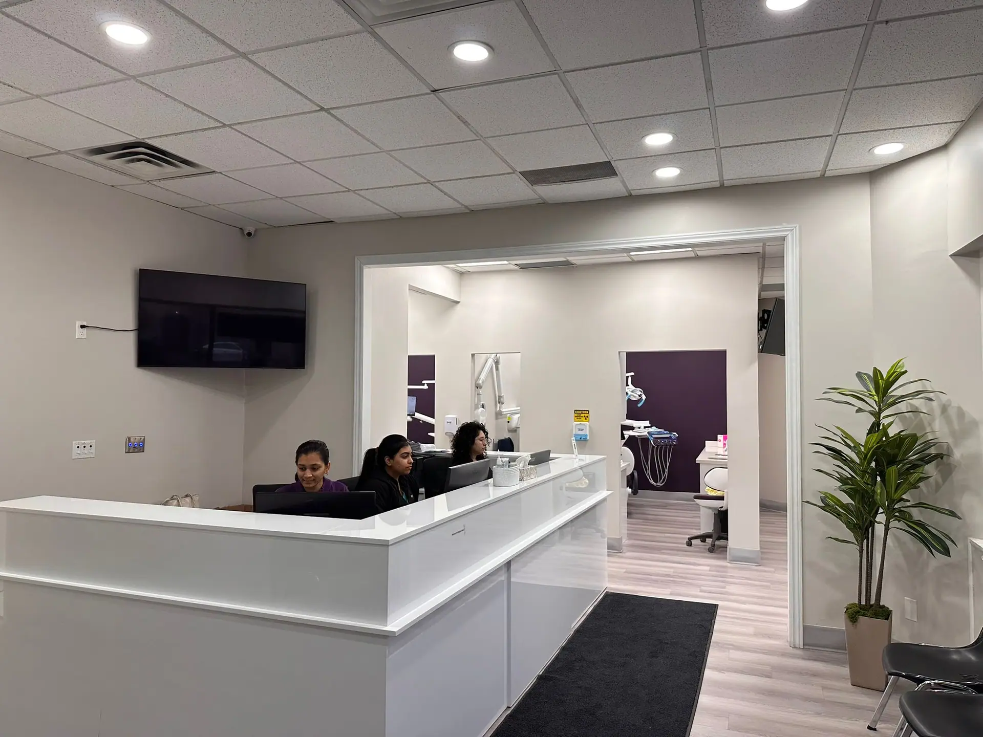 Treatment room interior in downtown Hamilton